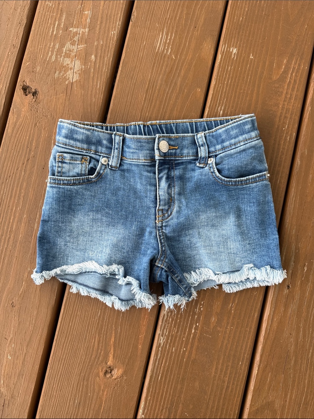 Cat & Jack Light Blue Distressed Denim Shorts
